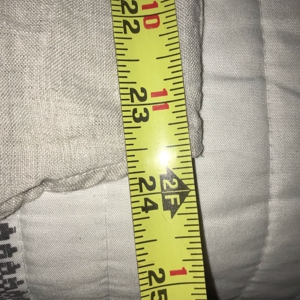 Lands End Linen Button Front Spaghetti Strap Draw… - image 7